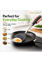 Nylon Slotted Turner Non-Stick Kitchen Spatula with Soft Grip Handle - Grey - 7