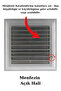 Ventilation Grille Bathroom Wc Toilet Grille Plastic Louver Gray 50X50 Cm. - 2
