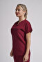 One Top Burgundy Stretch Fabric Unisex Medical Nurse and Doctor Uniform Surgical Wear - 7