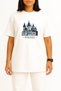 Oversized Czech Republic Prague - Prag Chest Printed Unisex T-Shirt - 2