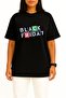 Oversized Black Friday Cyber Monday Discounts Chest Design Unisex T-Shirt - 2