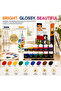 12-Color Glass Paint Set, Non-Toxic Pigments for Wall/Glass Art, Safe for Students & Kids 20100172 - 4