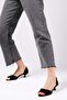 Adrian Black Color Women's Low Heeled Shoes - 4