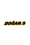 الشعار الخلفي للعلامة التجارية Doğan S باللون الأسود