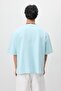 Oversize printed t-shirt baby blue - 6