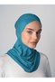Cross Hijab Neck Collar Bonnet - Petrol Green - (St232), (Id 3423224) - 4