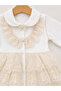 Lace Booties Jumpsuit Set (with Beanie & Gloves) - 2
