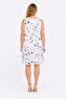 Women's Plus Size Bone Chiffon Fabric Flounce Detailed Lined Layered Dress 65N38197 - 7