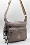 Women's Lightweight Fabric Mink 8-Compartment Crossbody Messenger Shoulder Bag