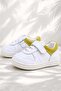 Bob Genuine Leather White Nubuck Yellow Baby Sneaker Shoes