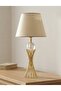 Misbah Series Gold Twisted Lampshade – Beige Hat with Crystal Glass