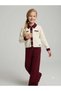 Girl's Pearl Buttoned Knitwear Cardigan Solid Color Knitwear Trousers 2-Piece Set - 4