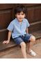 Lace-Up Basic 2-5 Years Old Capri - Blue - 4