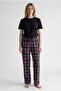 Premium Plus Size Women's Plaid Pajama Bottoms – Relaxed Fit Long Leg Oversized Sizes 1Xl-5Xl - 2