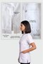 Women's Jacket Length Doctor's Collar Short Sleeve Doctor Teacher Lab Coat - 7