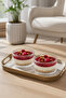Large Size Rayan Sultan 6-Piece Glass Snack Bowl Presentation Magnolia-Magnolia Bowl - 3