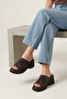 , Women's Genuine Leather Heeled Slippers 161992Z64023 Brown - 2