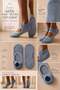Women's Asta Yoga / Pilates Step Socks Dark Blue - 4