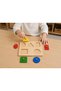 Montessori Shape Plates Geometric Shapes |   Wooden Toddler Geometry Find-And-Place Toy (1-3 Years Old) |   Toddler Materials |   Wooden Toy |   Preschool Education Materials - 2