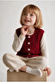 Girl's Knitted Premium Knitwear Vest Soft Textured Buttoned Seasonal - 5
