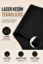 3 Pack Women's Seamless Panties Laser Cut High Waist Black Underwear - 3