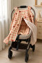 100% Cotton Two-Layer Muslin Stroller Cover and Cushion with Beaded Silicone Filling Gots Certified 100 X 90 cm