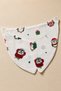 7-Pack 100% Cotton Baby Mouth Wipes and Baby Drool Bib Scarf - Checkered Muslin - 2