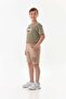 Elastic Waist Los Angeles Text Printed Boys Shorts - 6