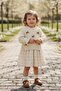 Girls' Dress with Bow and Knit Sweater