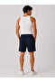 Gabardine Back Pocket Detailed Waffle Men's Shorts - 3