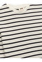 Cotton Long Sleeve Crew Neck Striped T-Shirt - 5