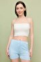 Star Patterned Elastic Waist Shorts - 3