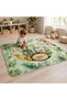 Animal Kingdom Cushion Play Mat Rug – Soft Padded Carpet. with Non-Slip Backing - 2
