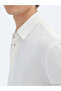 Beige Striped Regular Fit Long Woven Casual Cotton Blend Shirt - 3