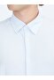 Blue Striped Regular Fit Long Sport Cotton Blend Shirt - 5