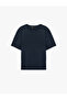 Cotton Crew Neck Short Sleeve Basic Oversize T-Shirt - 5