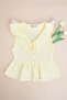 Ruffled Peter Pan collar Muslin Fabric Girls' Shirt - 4