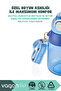 800ml New Collection Neck Strap Thick Silicone Straw Handle Lockable Lid Cute Animal Polycarbonate Children's School Water Bottle with Sticker Gift - 4