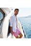 Anchor Men's Swim Short with Three Pockets, Mesh Inside, Elastic and Laced Waist