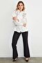 Geometric Embroidered Loose Shirt - 4