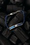 Men's Steel Bracelet - Navy Blue Zircon Stone Plate Men's Steel Bracelet - 4