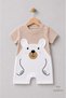 Baby Boy Teddy Bear Printed Short Sleeve 100% Cotton Summer Baby Romper Newborn Daily Romper 0-9 Months - 2