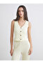Trendlucky V-Neck Textured Women's Vest with a Difference - 2