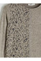 Original Oval Collar Patterned Blouse - 6