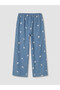 Lcw Kids Indigo Floral Girl's Jean Set - 7