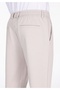 Slim Fit Mid Waist Long Leg Men's Beige Trousers - 6