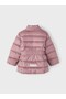 معطف فرو للفتيات الصغيرات بغطاء للرأس وخصر عادي من روز كورسيدو NMFMERETHE JACKET3 GLITTER NOOS - 5