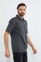 Zippered Polo Neck Piqué T-Shirt - 2
