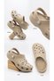 Women's Cros Sabo Slippers Sea Pool Beach Garden Slippers Closed Toe Cros Slippers with Stone Accessories E014 - 2