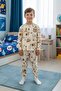 Home Patterned Fleece Unisex Children's Pajama Set
